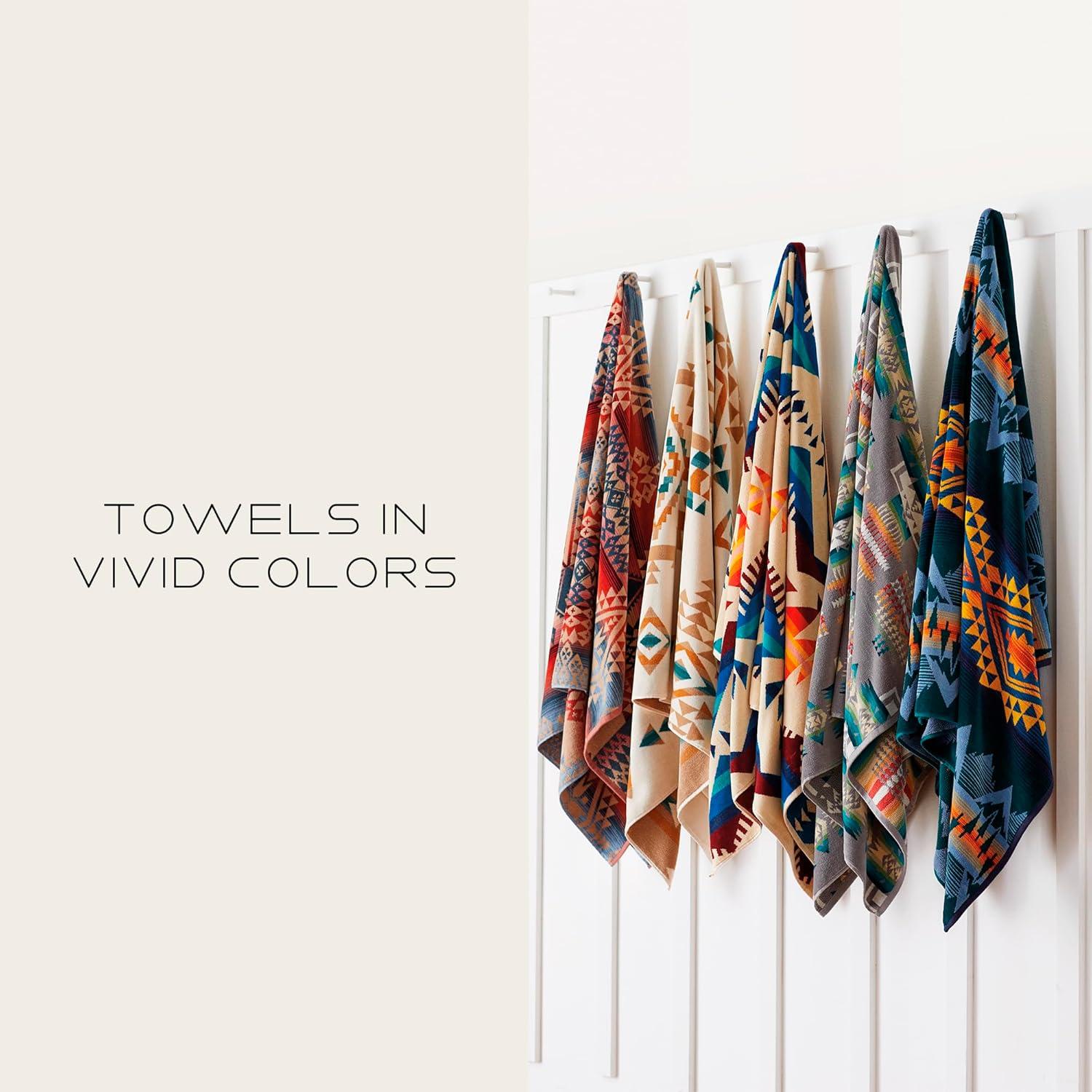 image:imagePendleton Oversized Jacquard Spa Towels 40 x 70 inches Bath Towels 100 Cotton Soft and Quick Dry for the Beach Hot Tub Pool CreeksideCanyonlands Desert Sky