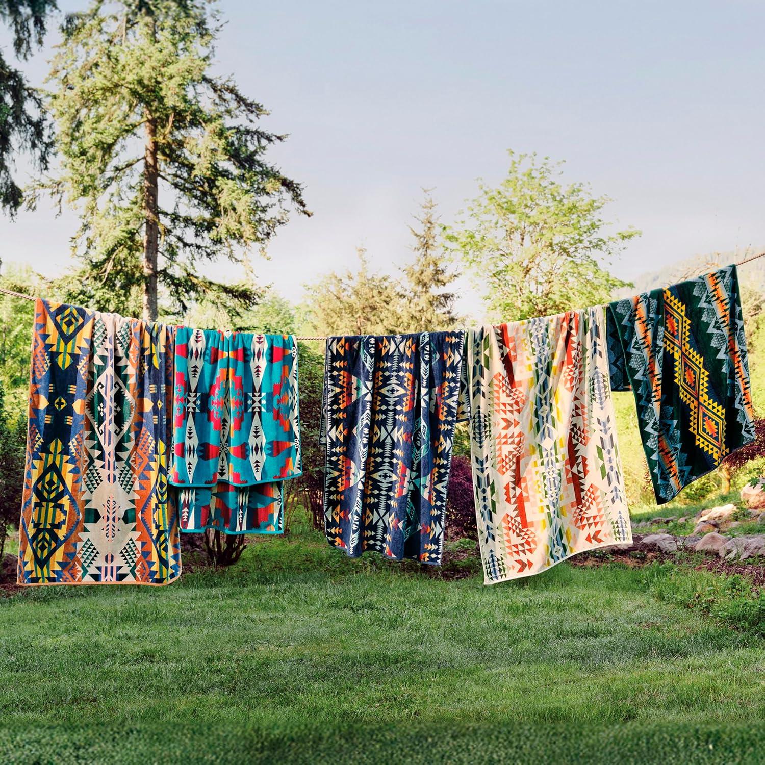image:imagePendleton Oversized Jacquard Spa Towels 40 x 70 inches Bath Towels 100 Cotton Soft and Quick Dry for the Beach Hot Tub Pool CreeksideCanyonlands Desert Sky