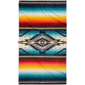 Pendleton Oversized Jacquard Spa Towels, 40 x 70 inches Bath Towels, 100% Cotton, Soft and Quick Dry for the Beach, Hot Tub, Pool – Creekside(Saltillo Sunset)