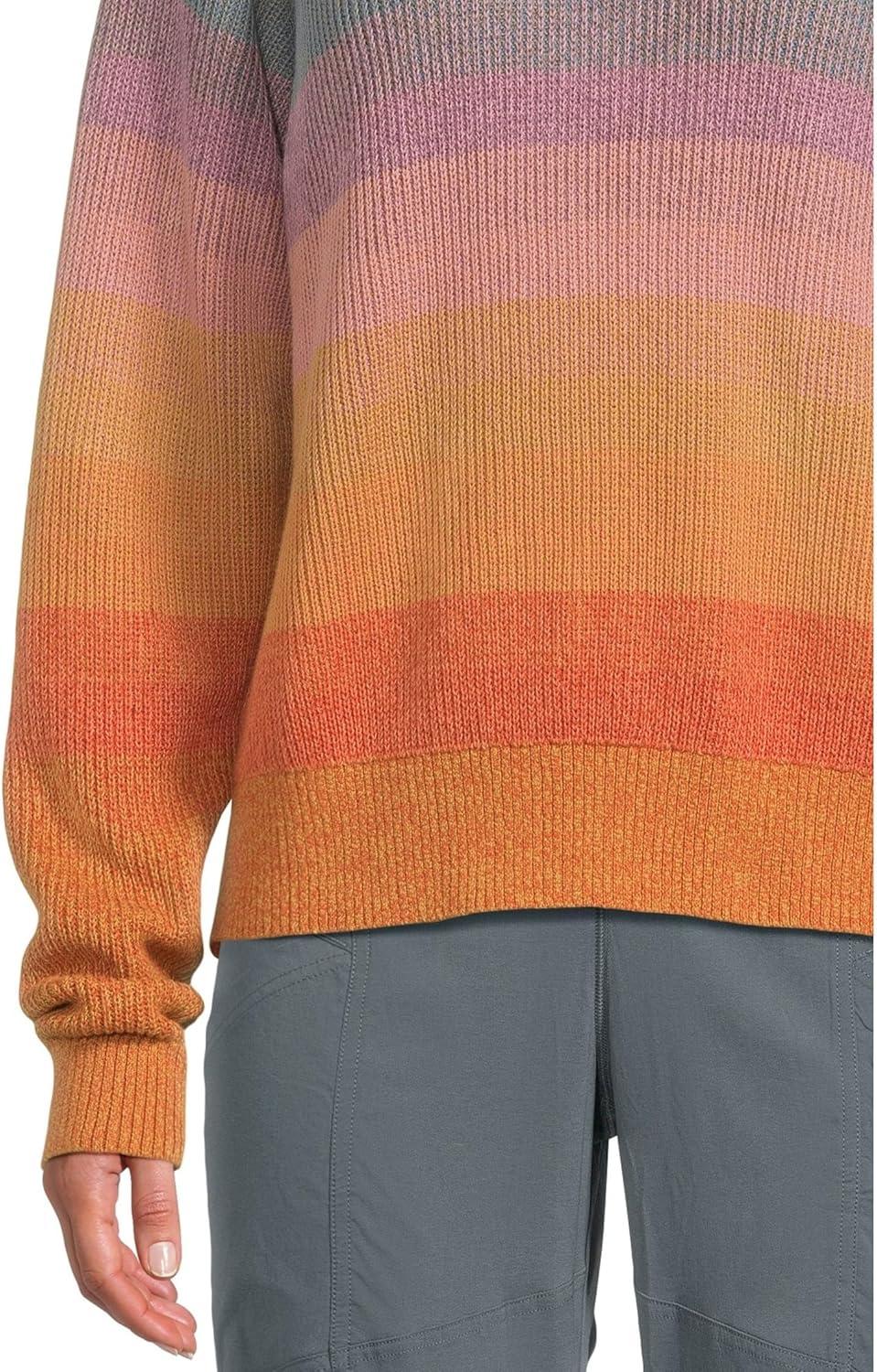 image:imagePendleton Womens Raglan Cotton Graphic Sweater 100 Peruvian Cotton Classic Crewneck Soft Knit PulloverOrange Sunset