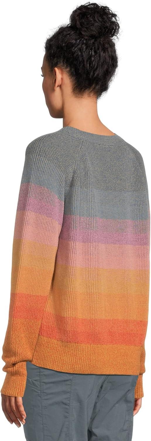image:imagePendleton Womens Raglan Cotton Graphic Sweater 100 Peruvian Cotton Classic Crewneck Soft Knit PulloverOrange Sunset