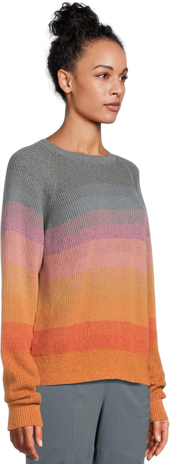 image:imagePendleton Womens Raglan Cotton Graphic Sweater 100 Peruvian Cotton Classic Crewneck Soft Knit PulloverOrange Sunset