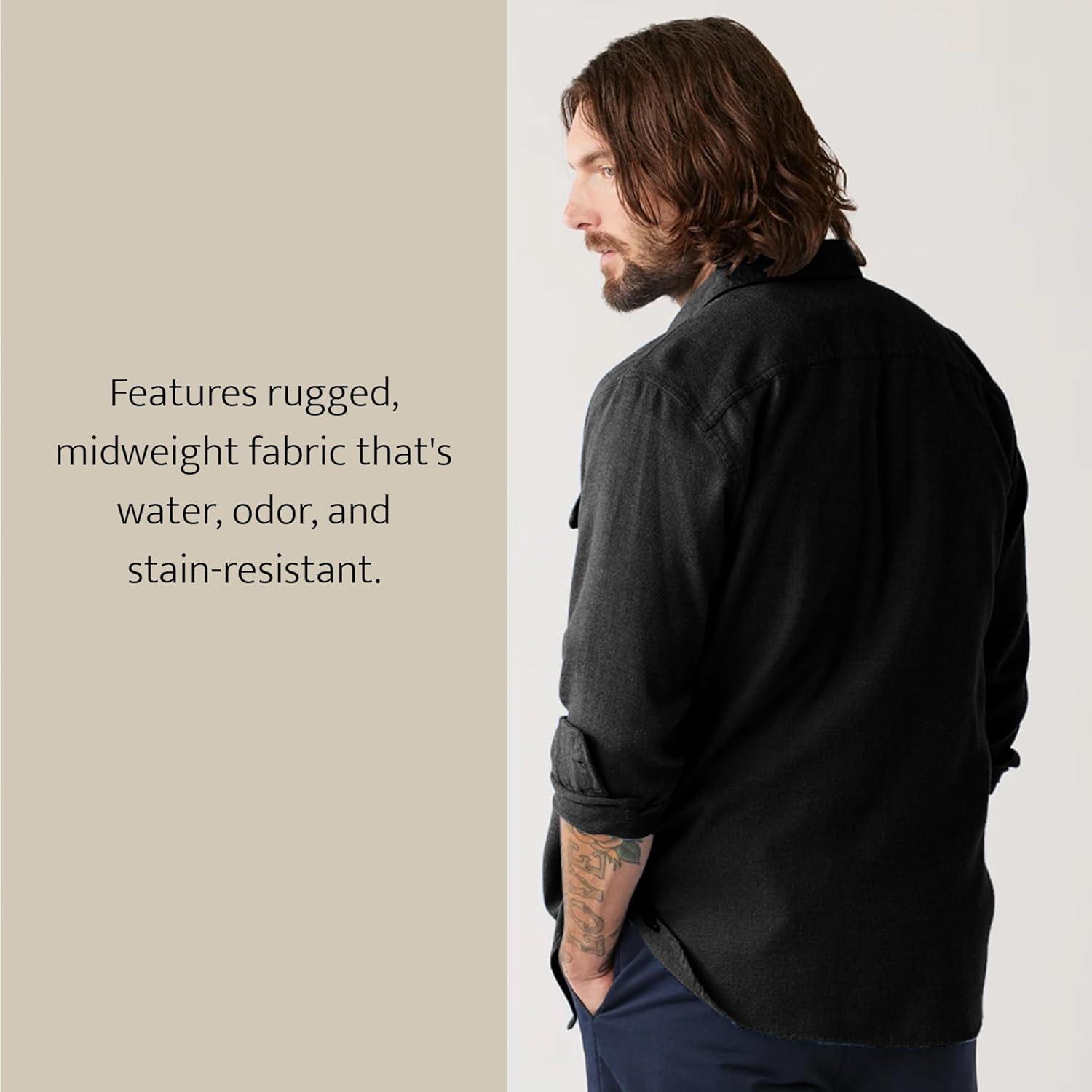 image:imagePendleton Iconic Board Shirts for Men 100 Wool SpringReady Washable Surf Classic for Seasonal LayeringBlack Flannel