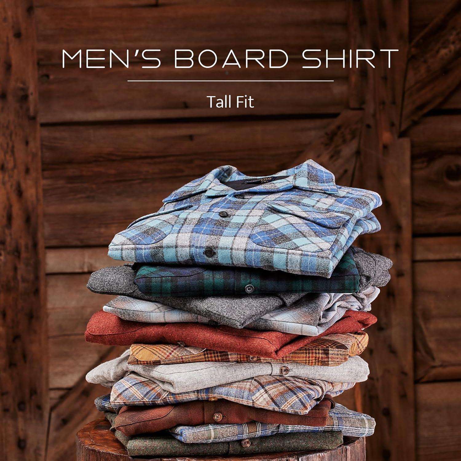 image:imagePendleton Iconic Board Shirts for Men 100 Wool SpringReady Washable Surf Classic for Seasonal LayeringGrey Mix Multi Plaid
