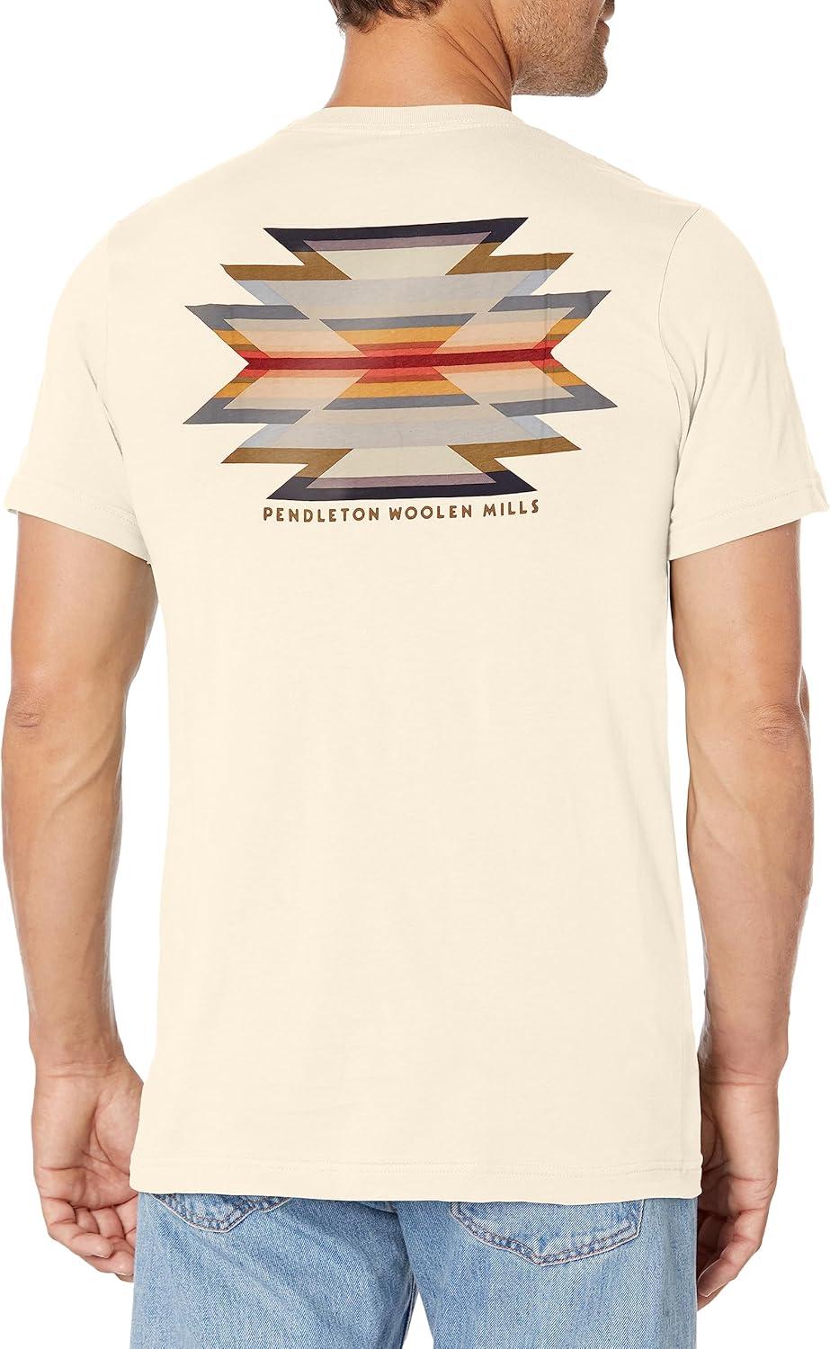 image:imagePendleton Mens Short Sleeve Wyeth Trail Graphic TShirtNaturalMulti