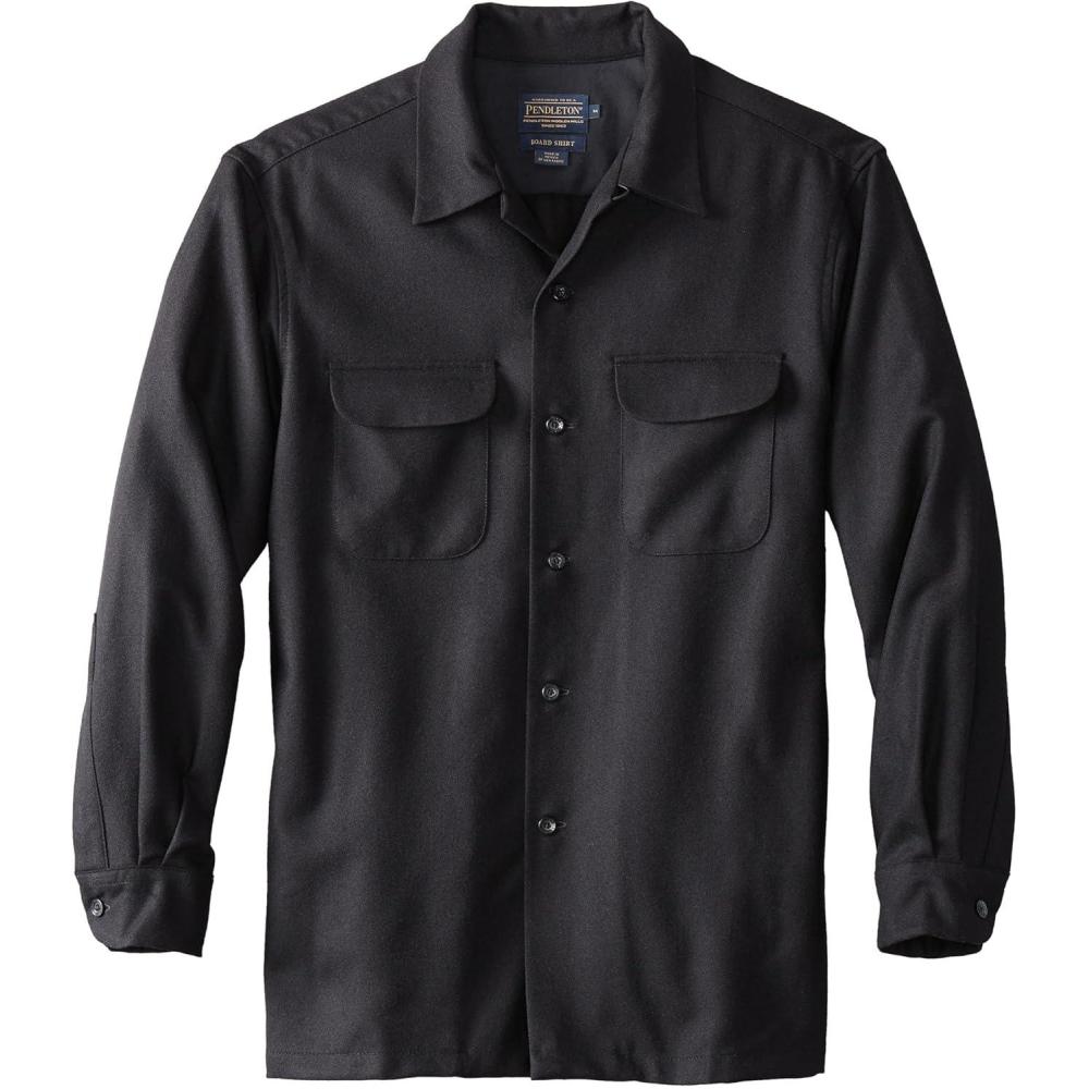 image:imagePendleton Iconic Board Shirts for Men 100 Wool SpringReady Washable Surf Classic for Seasonal LayeringBlack
