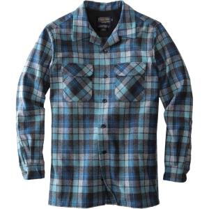 Pendleton Iconic Board Shirts for Men, 100% Wool Spring-Ready, Washable, Surf Classic for Seasonal Layering(Blue/Green Original Surf Plaid-30789)