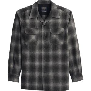Pendleton Iconic Board Shirts for Men, 100% Wool Spring-Ready, Washable, Surf Classic for Seasonal Layering(Oxford Mix Ombre)