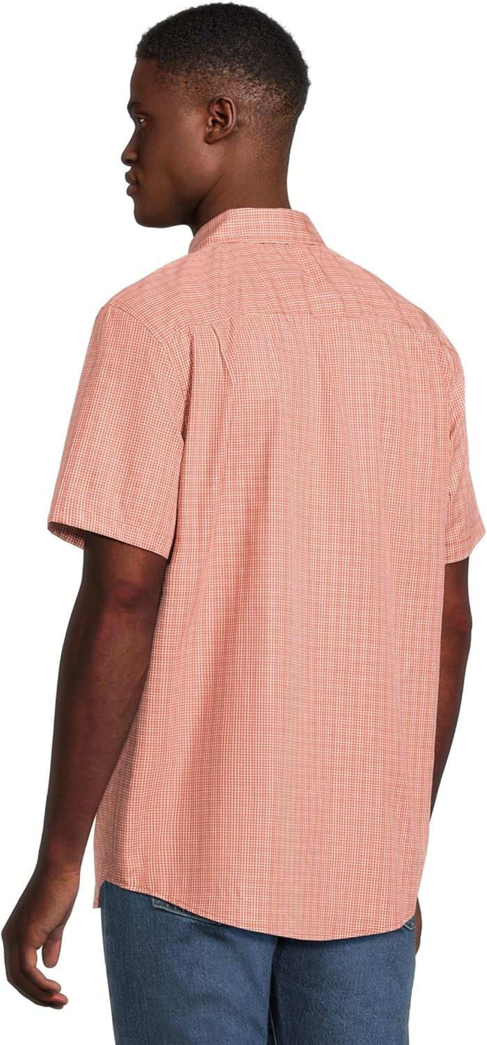 image:imagePendleton Mens Academy Shirt Short Sleeve BrickBlue Plaid