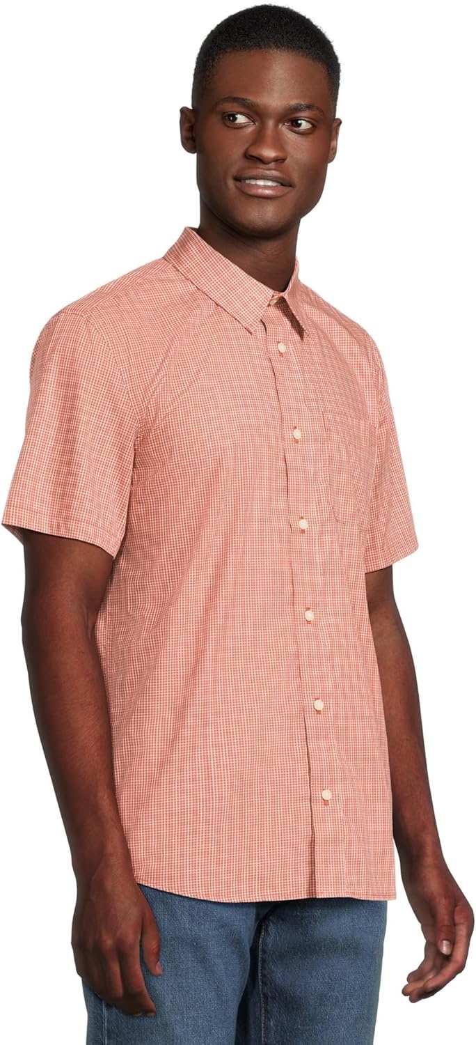 image:imagePendleton Mens Academy Shirt Short Sleeve BrickBlue Plaid