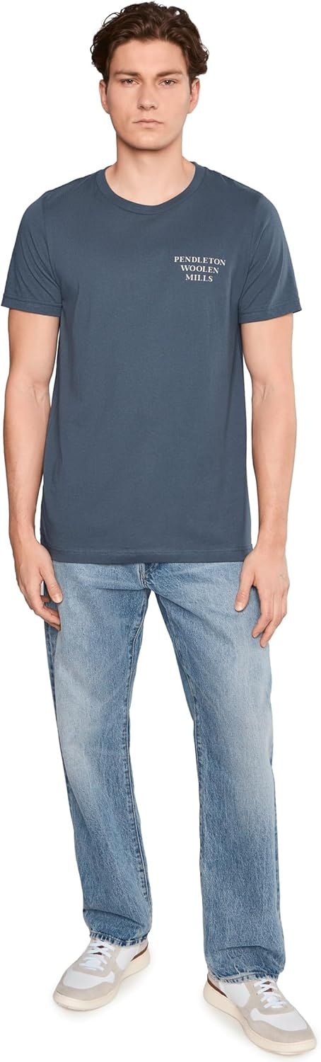 image:imagePendleton Mens Bridge Creek Graphic TeeVintage NavyBlue