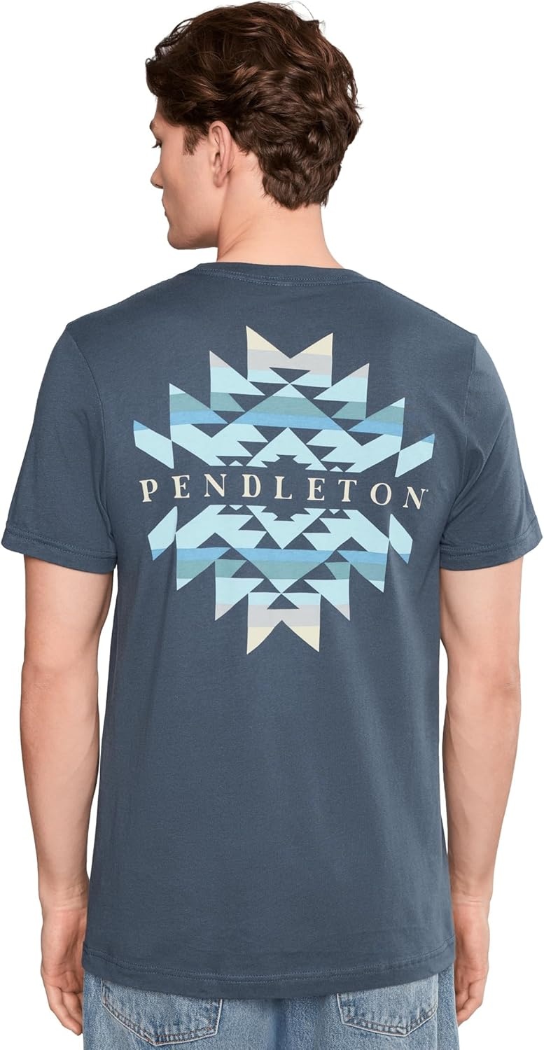 image:imagePendleton Mens Bridge Creek Graphic TeeVintage NavyBlue