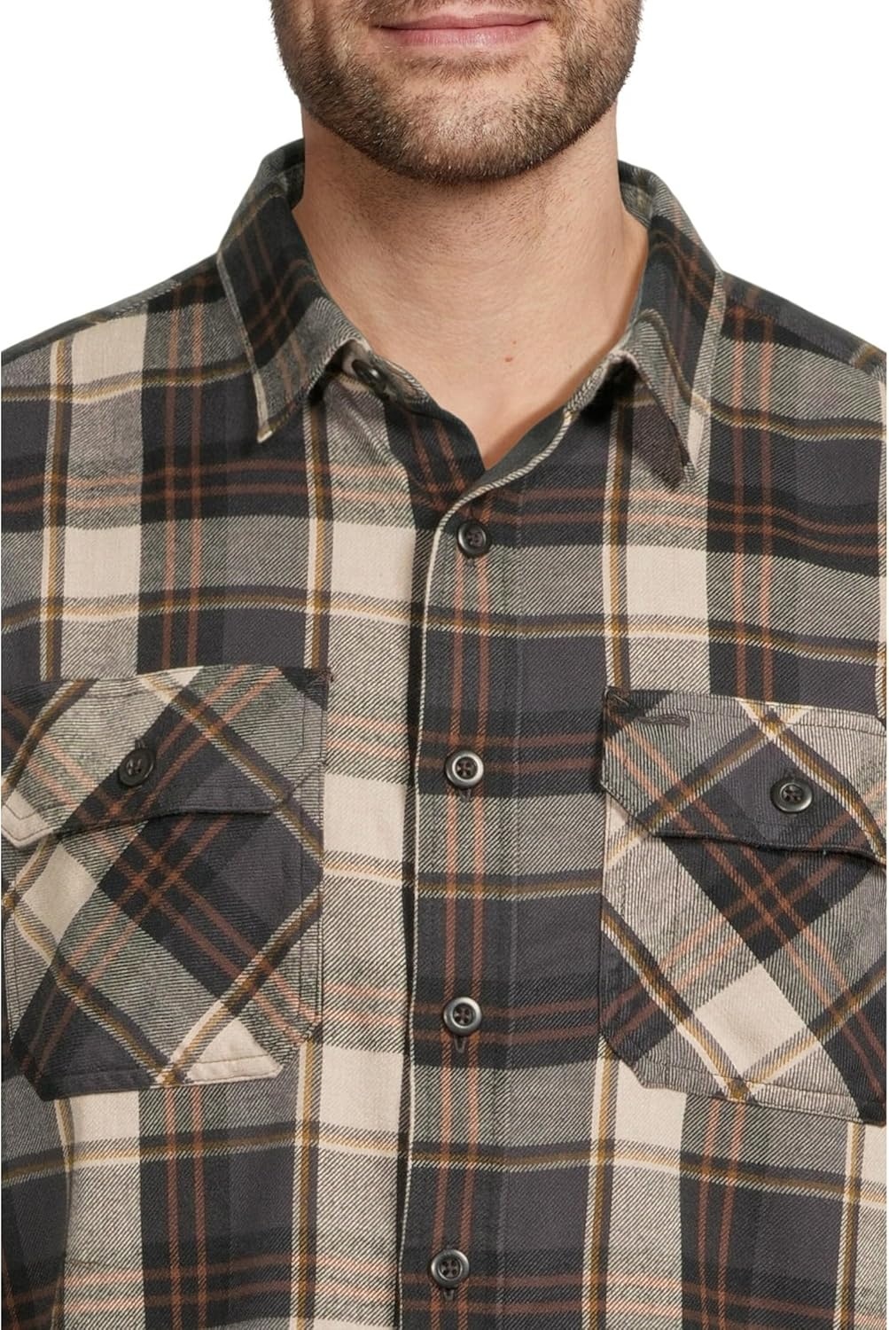 image:imagePendleton Mens Burnside Flannel Shirt NaturalCharcoal Plaid