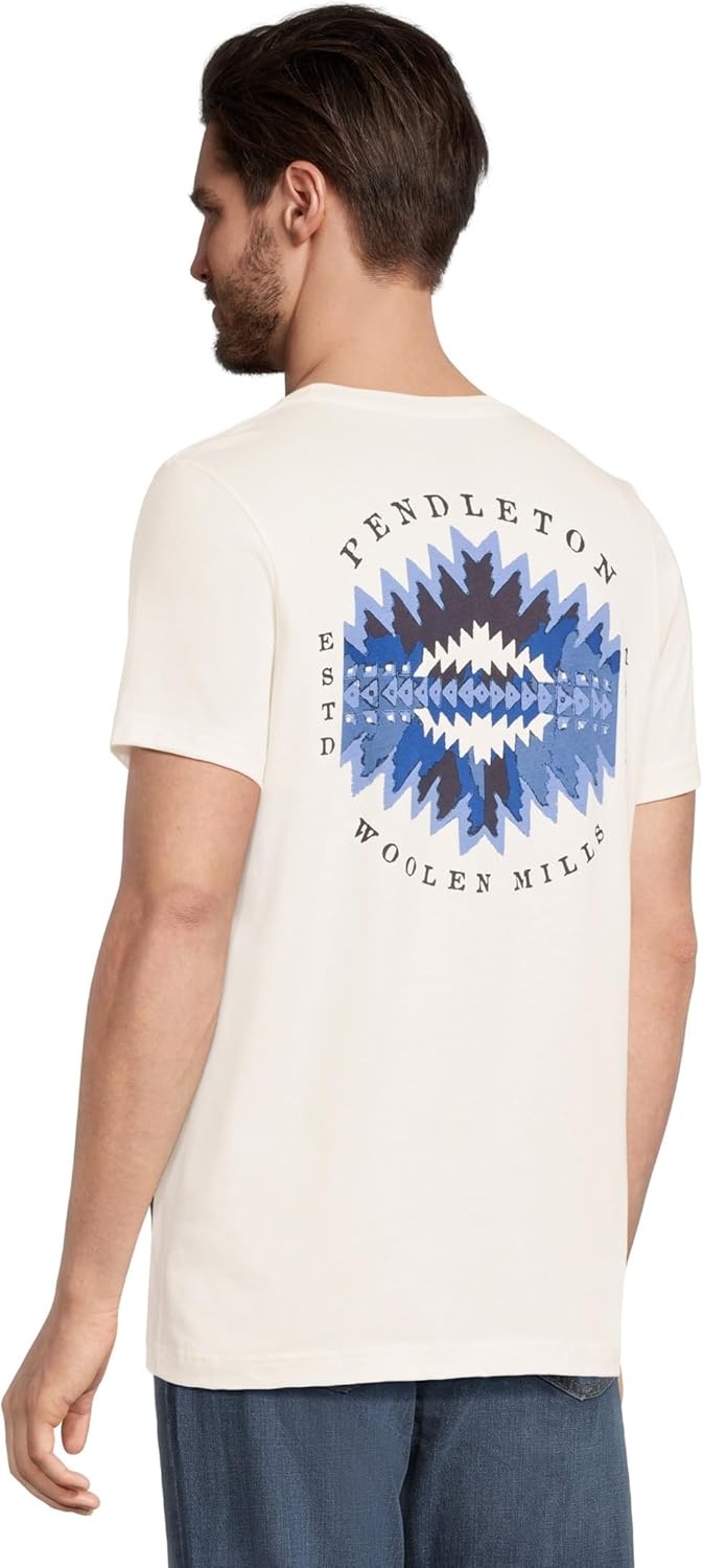 image:imagePendleton Mens Sunset Pass Graphic TeeVintage WhiteBlue