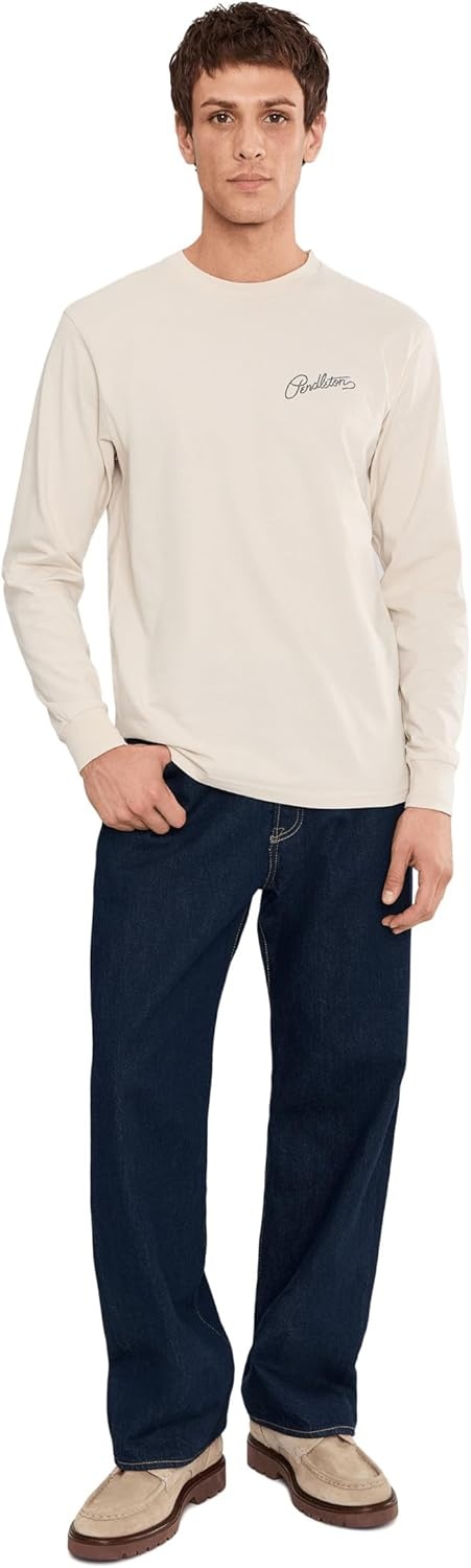 image:imagePendleton Mens Western Oasis Graphic Long SleeveBoneBlack