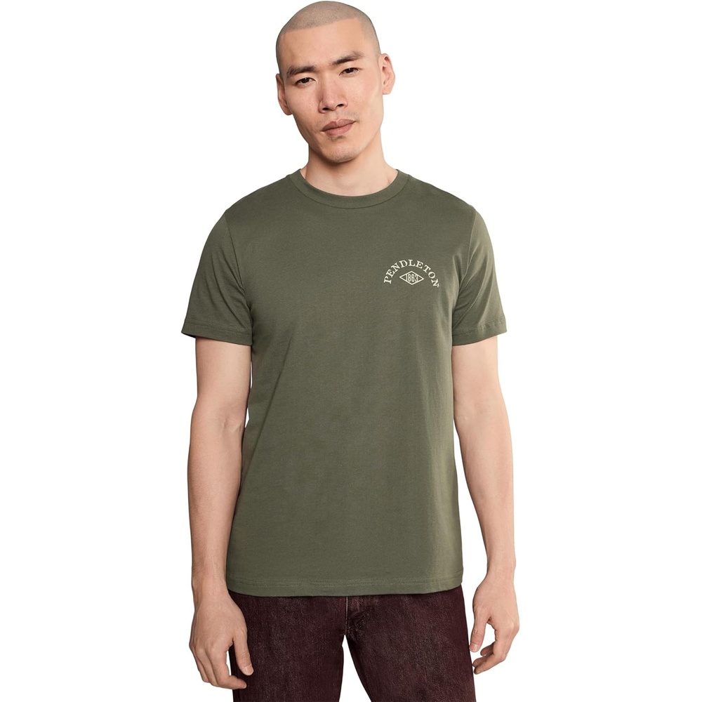 image:imagePendleton Mens American Western Graphic TeeOliveIvory