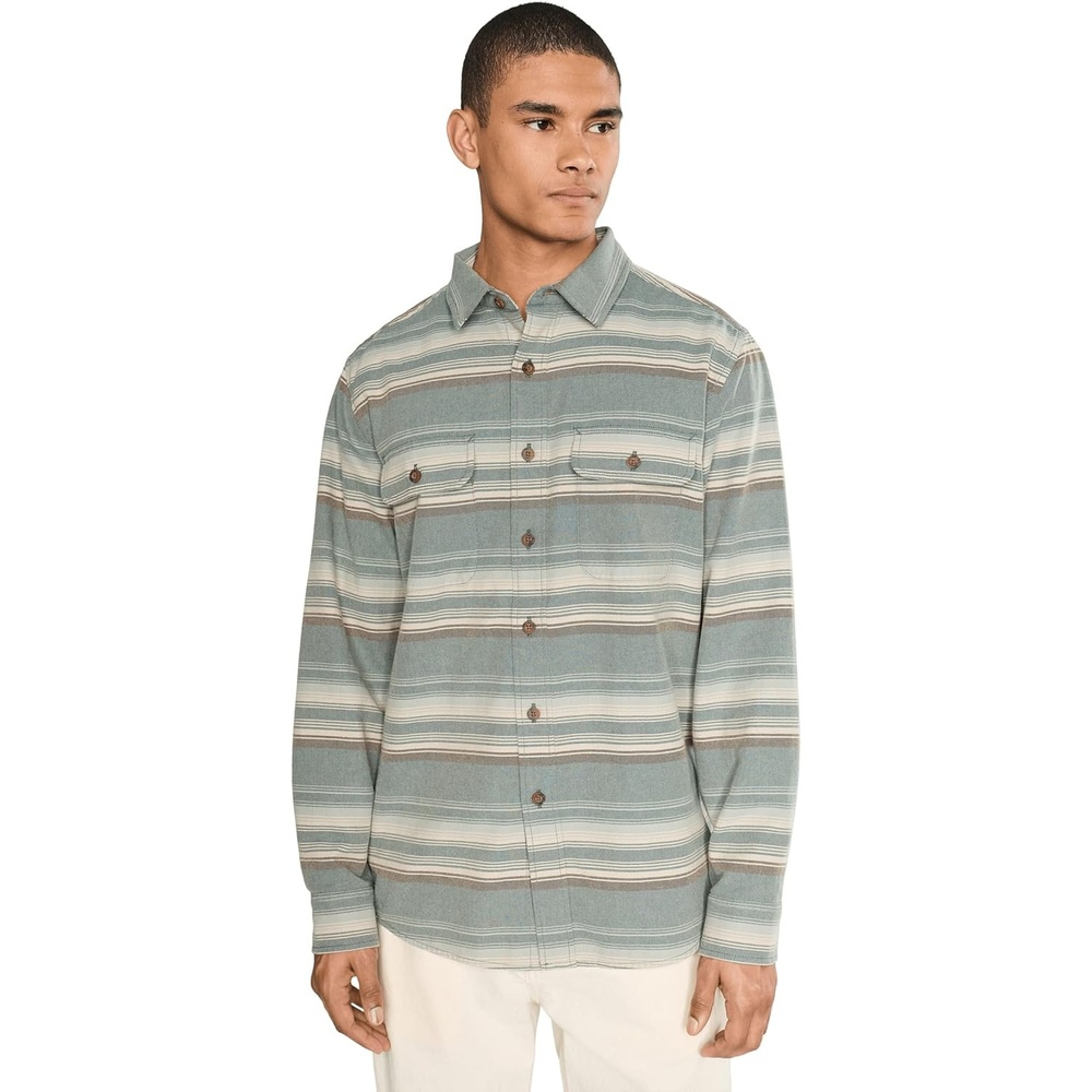 image:imagePendleton Mens Beach Shack ShirtTeal Stripe