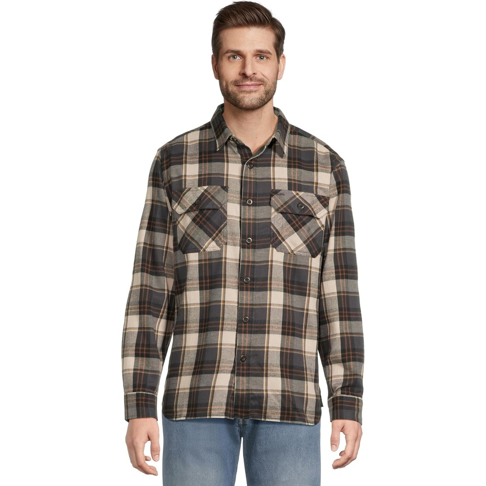 image:imagePendleton Mens Burnside Flannel Shirt NaturalCharcoal Plaid