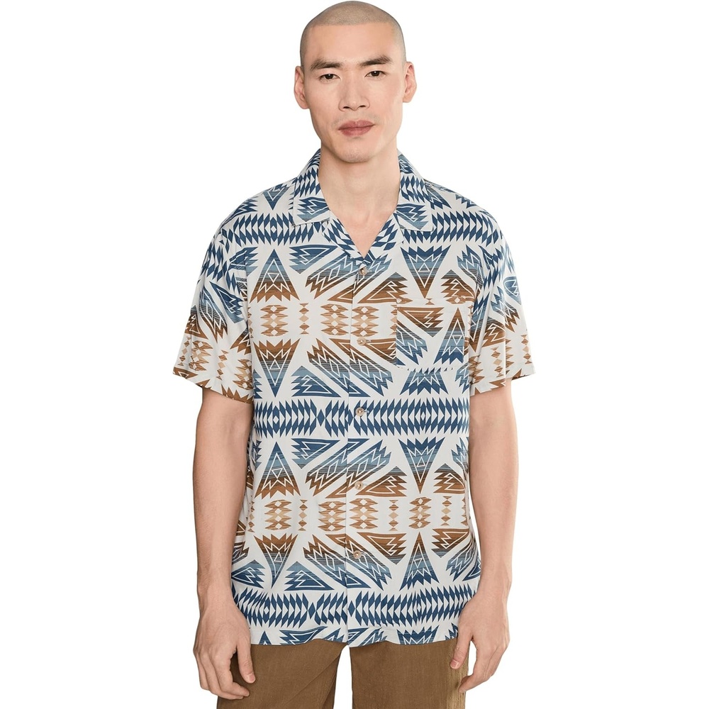 image:imagePendleton Mens Vacay Shirt Short SleevePonderosa Blue Multi