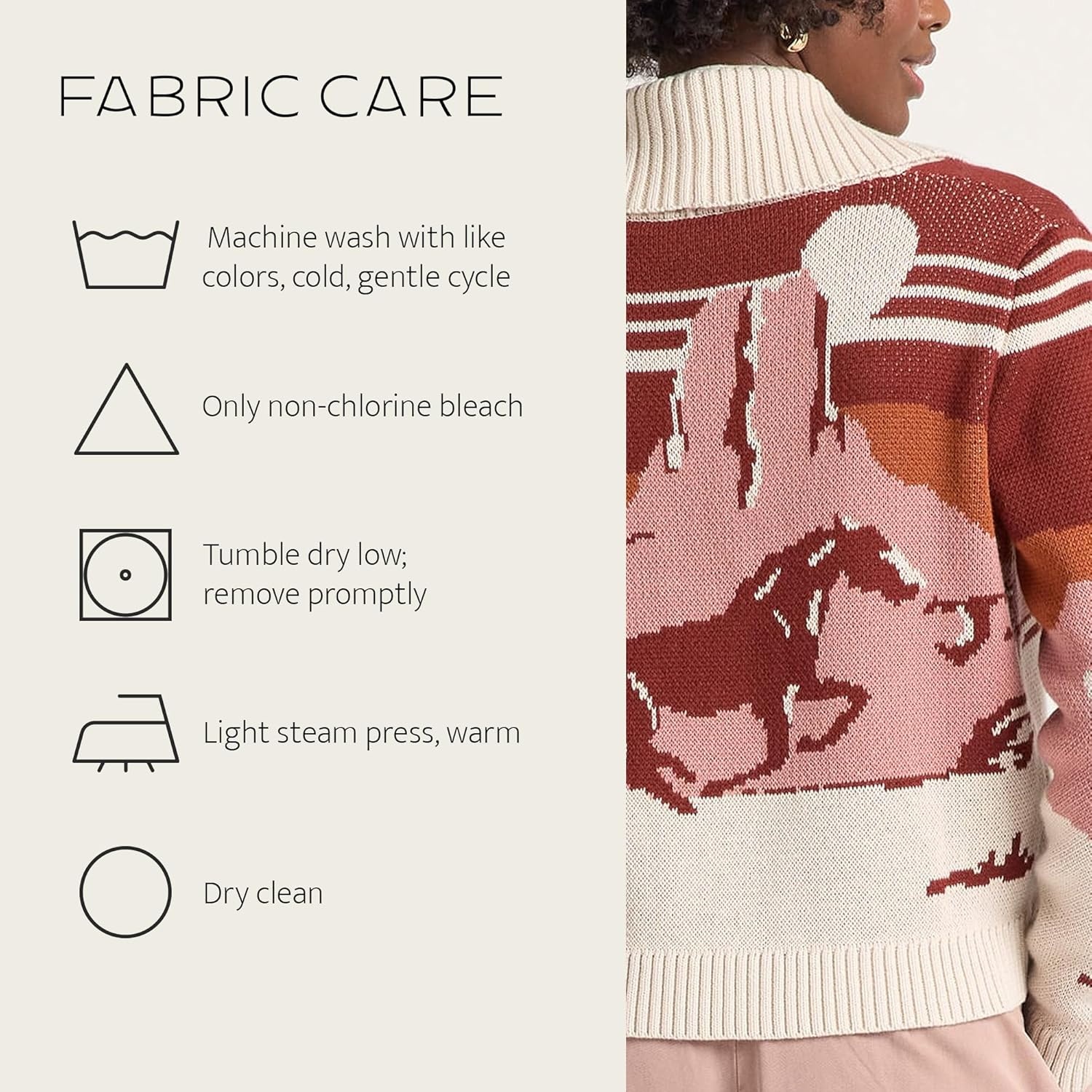 image:imagePendleton Womens Western Scenic Cardigan 100 Cotton Knit Sweater Jacket Ribbed Collar WashableBrickRose Multi