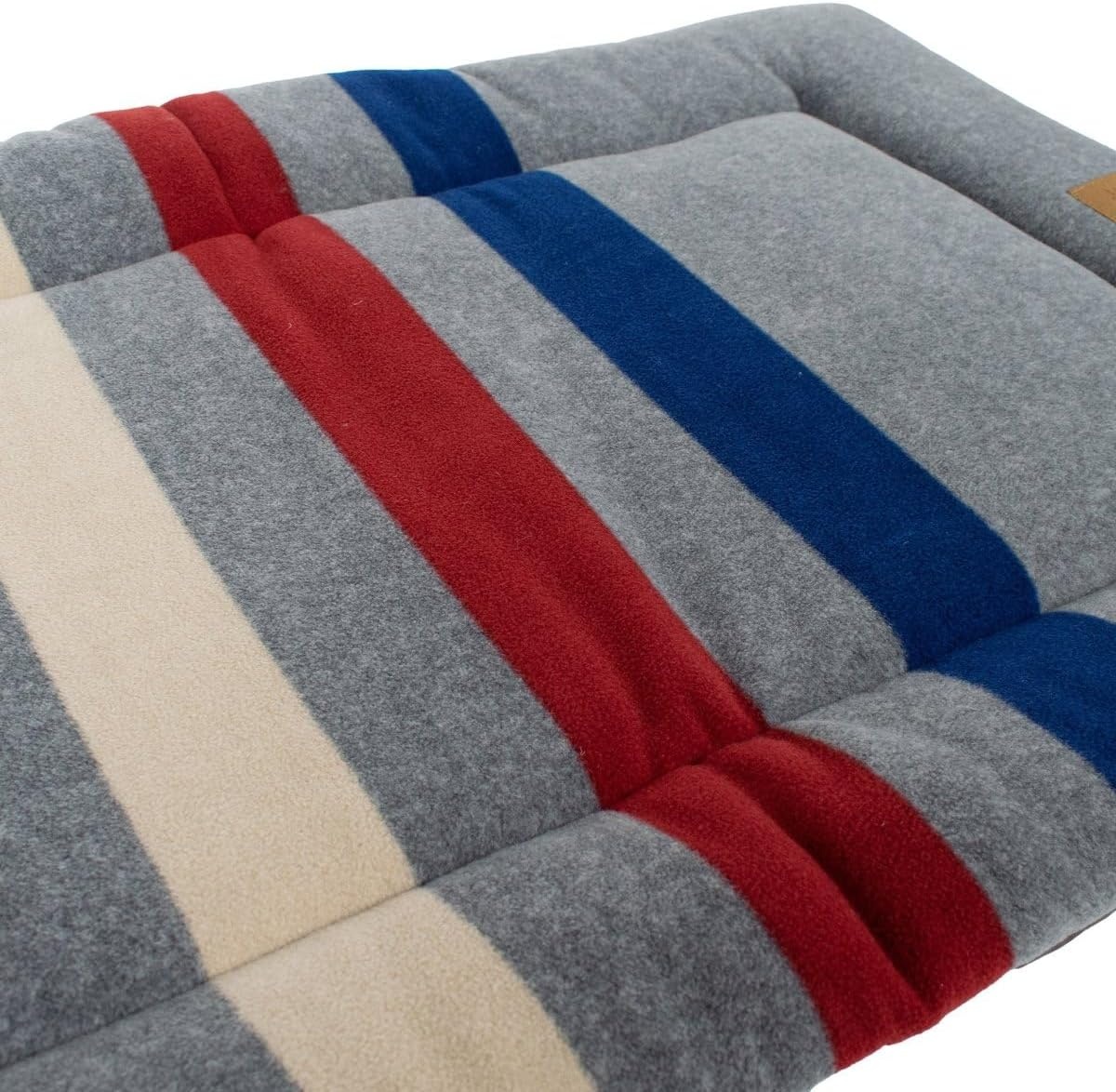 image:imagePendleton Fleece Comfort Cushion Dog Bed Cabin Stripe Gray XLCabin Stripe Gray