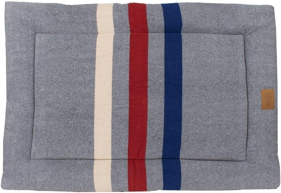 image:imagePendleton Fleece Comfort Cushion Dog Bed Cabin Stripe Gray XLCabin Stripe Shale