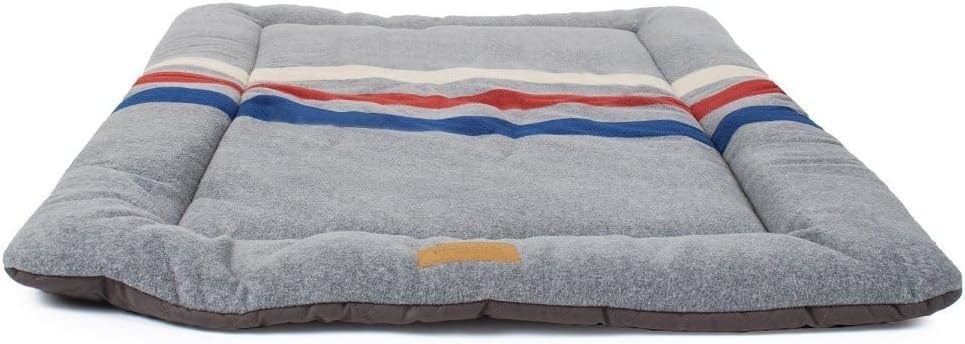 image:imagePendleton Fleece Comfort Cushion Dog Bed Cabin Stripe Gray XLCabin Stripe Shale