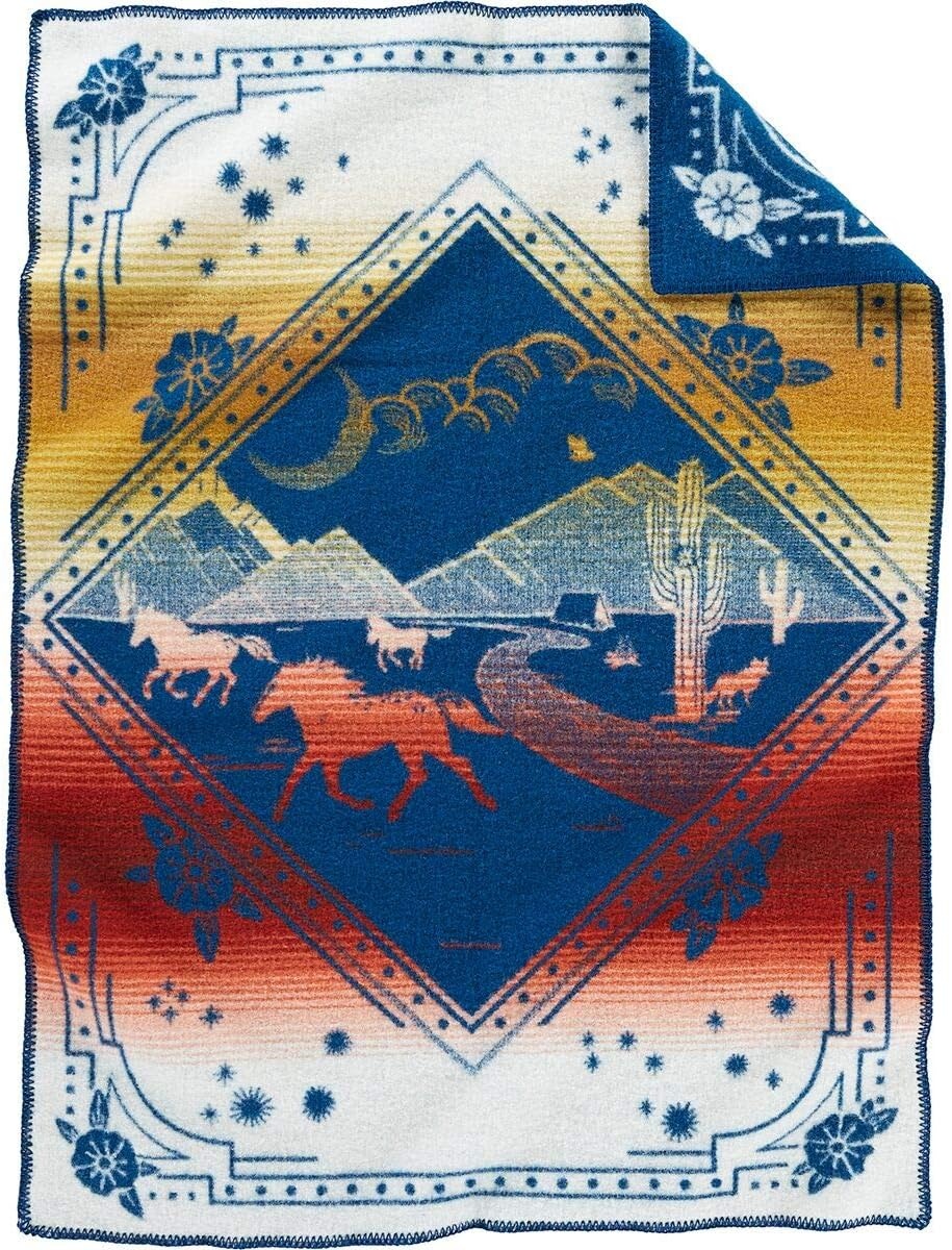 image:imagePendleton Jacquard Whipstitched Muchacho Wind Riders Blanket for Kids