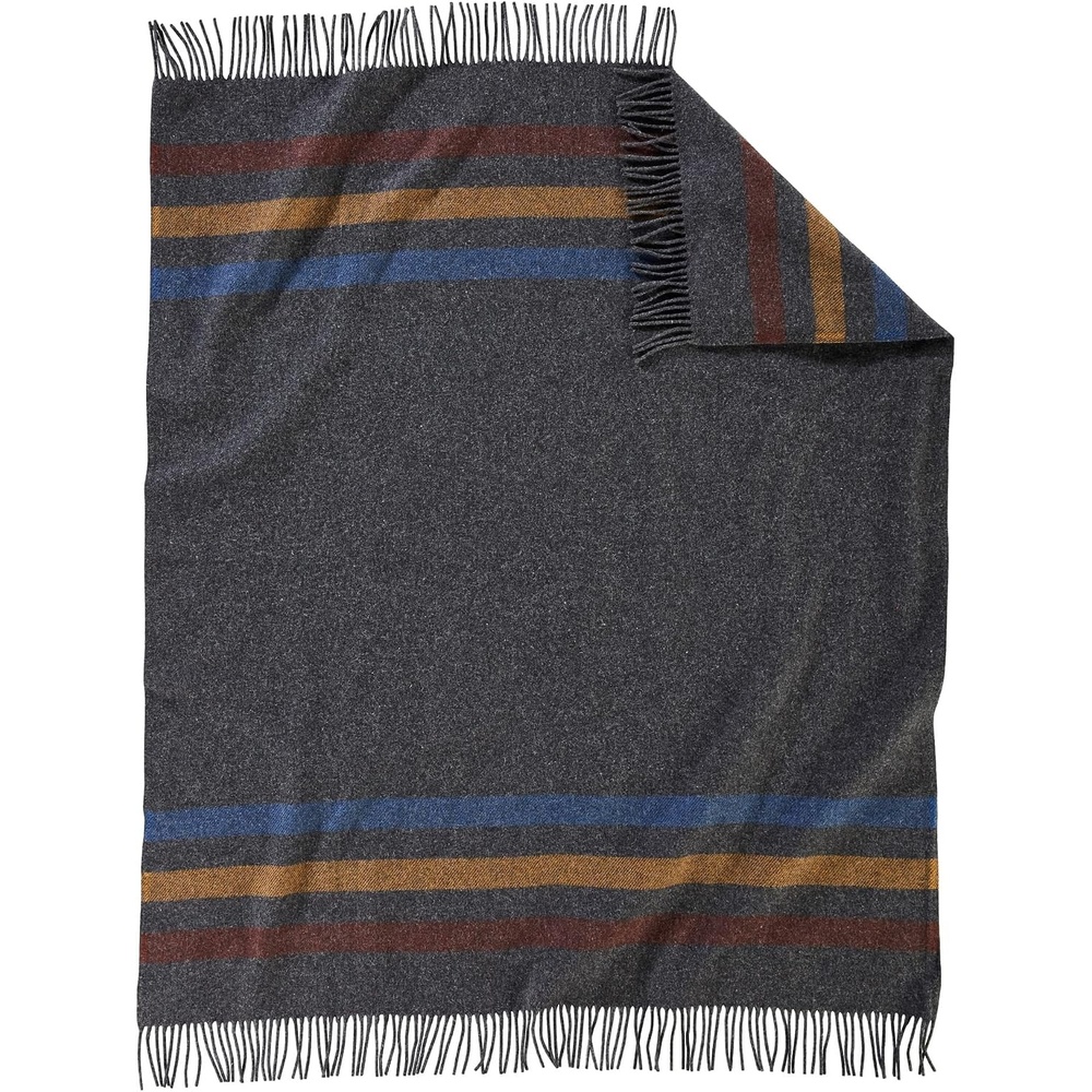 image:imagePendleton EcoWise Striped Oxford Washable Wool Blanket Throw
