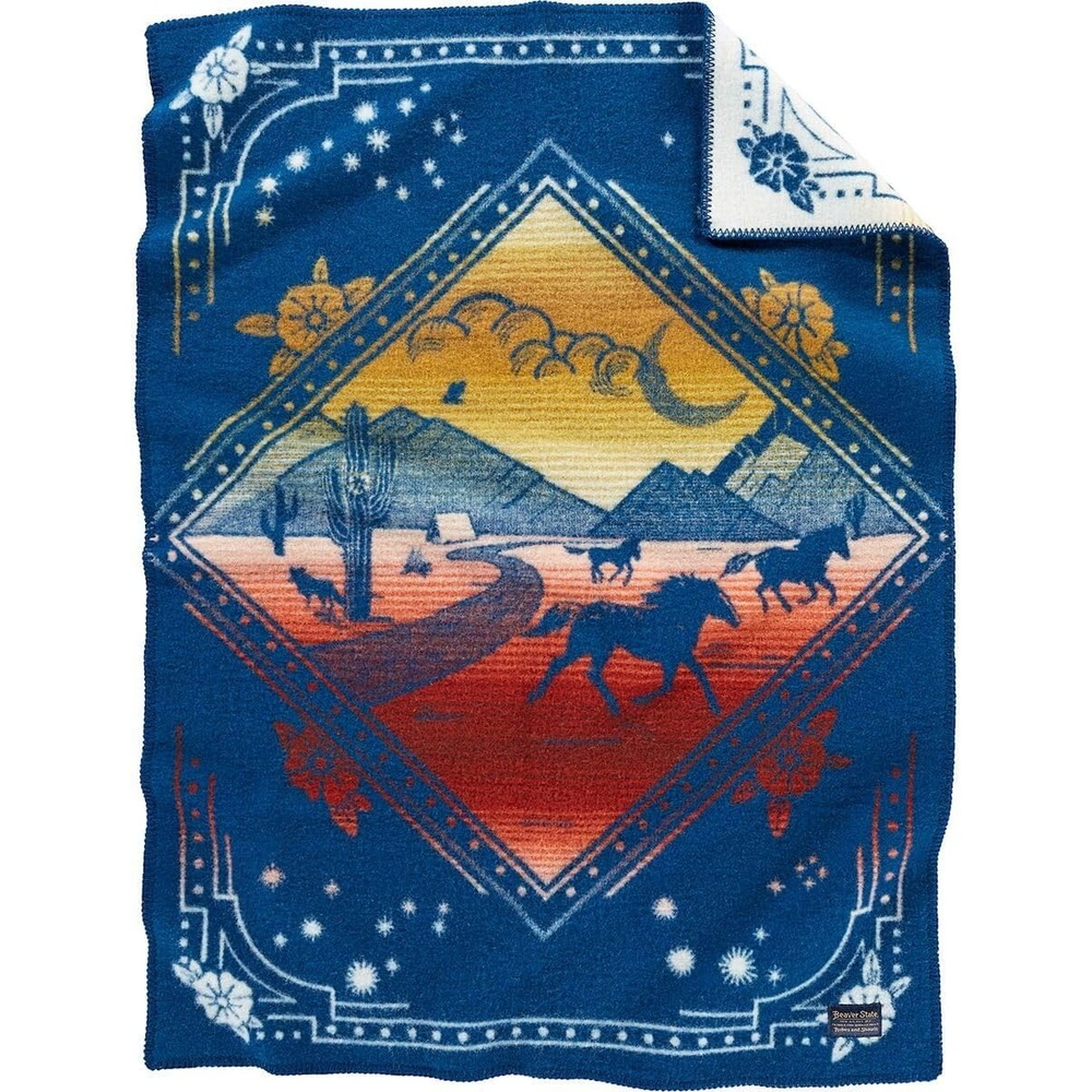 image:imagePendleton Jacquard Whipstitched Muchacho Wind Riders Blanket for Kids